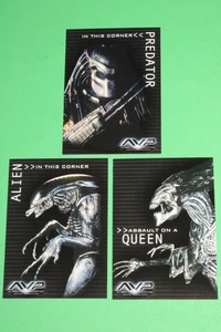 2004 Alien vs Predator AVP Blood Hunters Box-Topper INSERT 3 Card Set INKWORKS - Picture 1 of 9