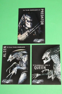 2004 Alien vs Predator AVP Blood Hunters Box-Topper INSERT 3 Card Set INKWORKS - Image 1 of 4