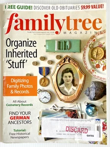Family Tree Magazine Sept/Oct 2024 Vol 25 No 5 Organized Inherited Stuff EX-LIB - Imagen 1 de 11