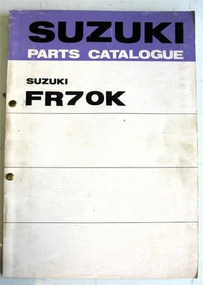 SUZUKI FR70K Illustrated Motorcycle Parts List May 1975 #99000-91800-002 C - Image 1 of 4