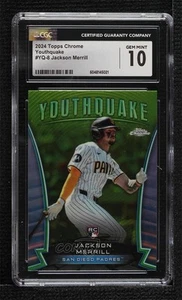 2024 Topps Chrome Youthquake Jackson Merrill #YQ-8 CGC 10 Gem Mint Rookie RC - Picture 1 of 3