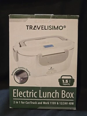 Fiambrera Eléctrica Travlisimo 1.5 Capacidad 110V y 12/24V 40W 2 en 1 Foto 1 de 4