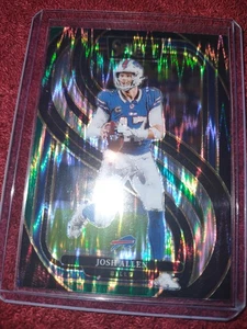 2024 Panini Select - Premier Level Josh Allen #122 Black & Green Shock Prizm - Foto 1 di 2