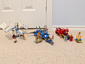 LEGO Ninjago Ice Dragon Attack Jay's Storm Fighter Kai's Blade 2260 9442 9441