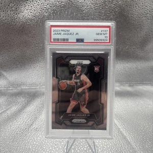 🔥2023 Panini Prizm Rookie Silver Jaime Jacquez Jr Card #137 Miami Heat🔥 PSA 10 - Bild 1 von 2
