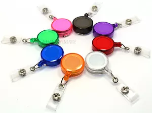 BADGE REEL - RETRACTABLE RECOIL YOYO SKI PASS ID CARD HOLDER KEY CHAIN - Picture 1 of 1