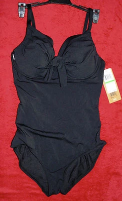 Captiva Negro Una Pieza Con Aros Talla S/3,4 Minorista $108 Foto 1 de 2