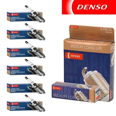 6 Pack Denso Iridium Long Life Spark Plugs for 2011-2016 DODGE DURANGO V6-3.6L - Imagem 1 de 4