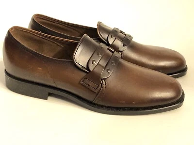 StoryBook 13 D Niños Marrón Oscuro Oxfords Zapatos de Vestir Sin Cordones De Colección Foto 1 de 4