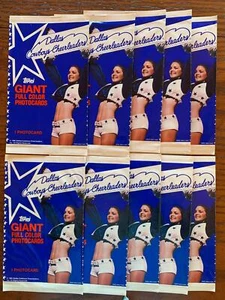 Dallas Cowboy Cheerleader riesige Fotokarten (5" x 7") Packung Posten 10 versiegelte Packungen - Bild 1 von 2