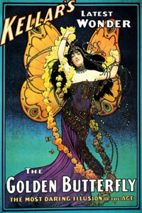 Magician Kellar Golden Butterfly Wonder Art Wall Room Poster - POSTER 20x30 - Picture 1 of 4