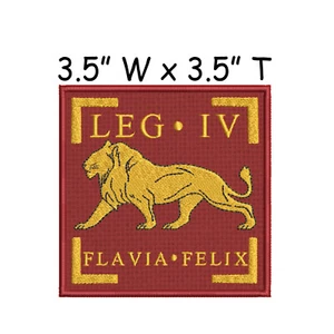 LEG IIII Flavia Felix Ancient Romana Roman Army War Legion Patch Emblem SPQR - Picture 1 of 13