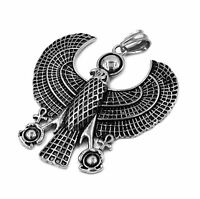 Polished Egyptian Horus Bird Pendant 24" Various Chain Necklace XSP466HE