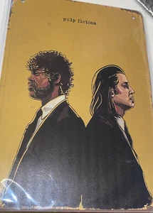 Collectible Pulp Fiction Metal Hanging Sign 12 x 8 - Picture 1 of 2