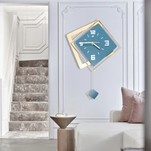 Large Wall Clock Oversized Living Room Silent Decorative Home Modern Bedroom Art - Picture 1 of 18
