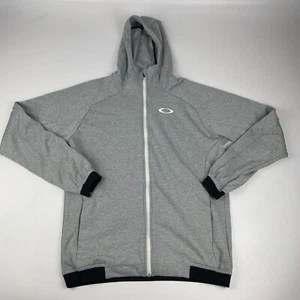 Oakley Womens Size S Full Zip Performance Hoodie Sweatshirt Gray Pockets - Picture 1 of 7