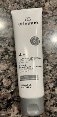 Mascarilla facial desintoxicante clarificante Arbonne con carbón exfoliante 5 oz sellada nueva Foto 1 de 3