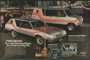 1977 Ford ECONOLINE Van & PINTO advertisement, custom similar Fords print ad - Bild 1 von 3