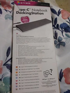 Icy Box IB-DK2192-C Type-C Notebook Docking Station - Picture 1 of 1