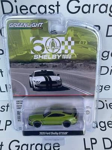 Greenlight 2020 Ford Mustang Shelby GT350R grün mit schwarzen Streifen 1:64 Diecast An - Bild 1 von 1