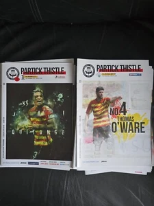 Partick Thistle Home Programmes 2018-19 Season Choose From List - Picture 1 of 15