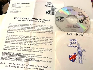 11/3/95 ROCK OVER LONDON, AZTEC CAMERA, CAST, DAVE STEWART, AIMEE MANN, SQUEEZE - Picture 1 of 2