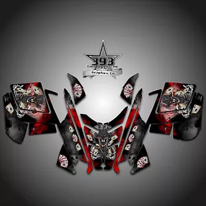 2010 - 2015 Polaris Pro RMK - Calcomanía Rush Pegatina Envoltura Gráficos Outlaw Rojo - Imagen 1 de 1