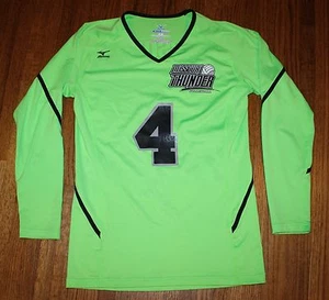 Camiseta de voleibol Missouri Thunder #4 verde brillante juvenil XL Mizuno DryLite - Imagen 1 de 6