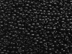 Schwarz 6,5x4 mm Mini Pony Perlen 1.000 Stck. Made in USA Handwerk Perlen - Bild 1 von 1