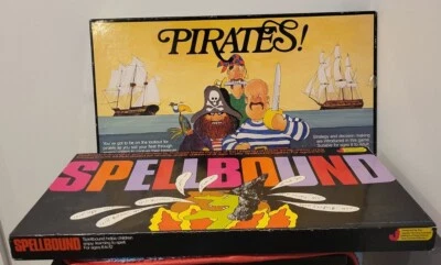 Vintage 1980s Pirates + Spellbound Board Game Australia Made By Jigsaw VGC - image 1 of 4