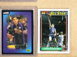 John Stockton-2 Card Lot-1993 Topps AS+2003 Upper Deck Victory-Jazz-NMMT - Picture 1 of 1