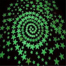 100pcs Glow In The Dark Star Stickers Decal Baby Kids Room Home Wall Decor Craft