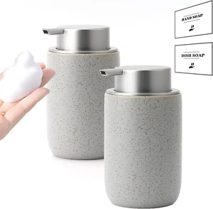 Foaming Soap Dispenser Set,2 Pcs Foam Soap Dispenser for Bathroom&Kitchen,Bathro - Picture 1 of 8