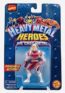 1998 Omega Red Toy Biz Marvel Heavy Metal Heroes Die Cast POSEABLE Mint On Card - Picture 1 of 3