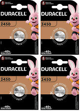 4x Duracell Knopfzelle CR2450 3V DL/CR2450 Batterie im Blister MHD: 12-2029