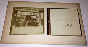 ¡Antiguas fotos de viaje victorianas a bordo! Comedor Jubilee con cámara, ¡playa! - Imagen 1 de 7