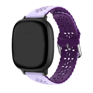 Silicone Wrist Band Strap For Fitbit Versa 4 3 Fitbit Sense 2 1 Watch Bracelet - Picture 1 of 48