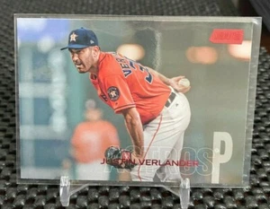 2018 Topps Stadium Club Justin Verlander Red Foil #150 Houston Astros - Picture 1 of 1