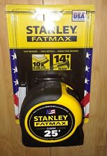 Stanley 25' (33-725) FATMAX Tape Measure, 10x Blade Life 14' Reach. Made in USA