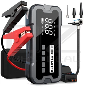 4000A Car Jump Starter Power Bank With Air Compressor Battery Booster + Case - Picture 1 of 12