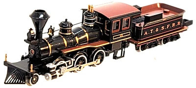 N ATLAS 41607 Santa Fe AT&SF 2-6-0 Mogul & Tender # 125 (Tested) rapido cplrs #1 - Image 1 of 4