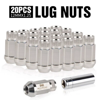 20PCS M12X1.25 Thread Forged Extended Wheel Lug Nuts For Nissan For Subaru - Image 1 of 4