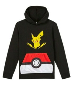 New Boys Pokemon Go Pikachu Pull Over Hoodie Sweater Sweatshirt Costume O34 New Boys Pokemon Go Pikachu Pull Over Hoodie Sweater Sweatshirt Costume O34