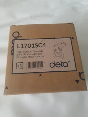 Deta L1701SC4 LED Fire Rated Downlight 240v Dimmable Satin Chrome