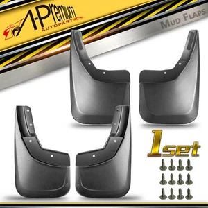 4x Splash Guard Mud Flaps for Chevrolet Silverado 1500 2500 HD 3500 HD 2014-2018 - Picture 1 of 8
