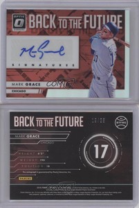 2016 Panini Donruss Optic Back to the Future Signatures Red /25 Mark Grace Auto