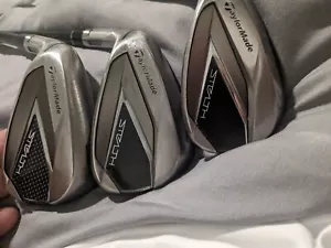 Good Left Taylormade stealth iron set.Wedge.pitching,approach,sand.graphite reg - Picture 1 of 9