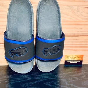 Nike Offcourt Men's Buffalo Bills Sandals Slides Size 12 Black Blue DD0510-001 - Bild 1 von 9