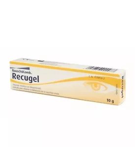 2x RECUGEL Bausch & Lomb ophthalmic EYE GEL 10ml TOTAL 20ml Dexpanthenol 5% - Picture 1 of 1