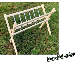 Heuraufe Holz 120x90 cm, Futterkrippe klappbar, Schafe, Ziegen, Stallzubehör - Bild 1 von 5
